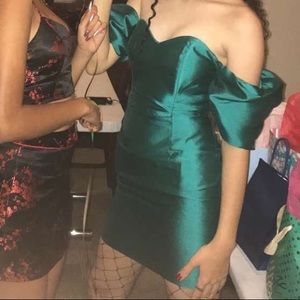 Green 80’s-style Prom Dress!!